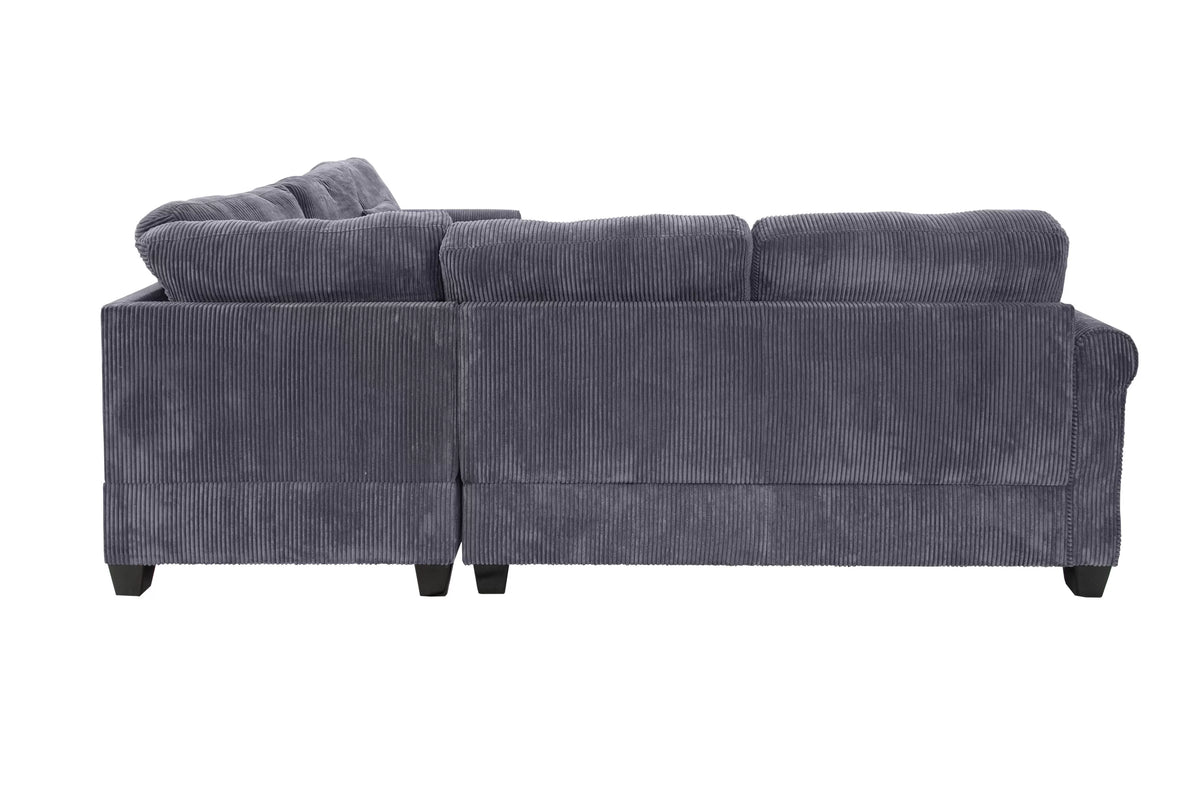 The Belford Dark Gray Sectional – 4 Piece - view 3