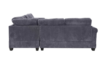 The Belford Dark Gray Sectional – 4 Piece - view 3