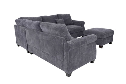The Belford Dark Gray Sectional – 4 Piece - view 4