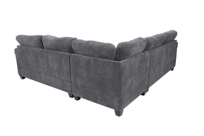 The Belford Dark Gray Sectional – 4 Piece - view 5