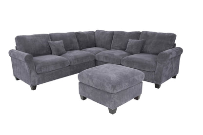 The Belford Dark Gray Sectional – 4 Piece - view 6