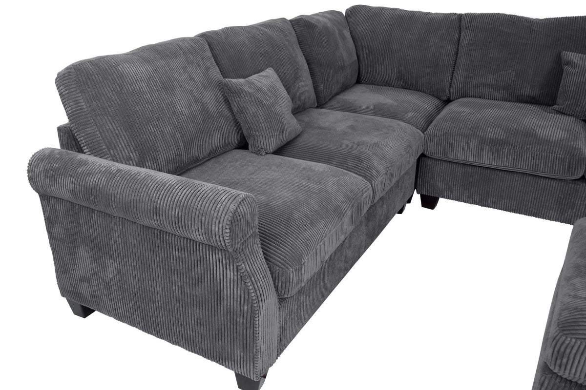 The Belford Dark Gray Sectional – 4 Piece - view 7