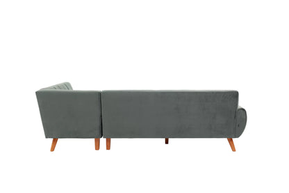 The Donnelly Dark Gray Sectional – 2 Piece
