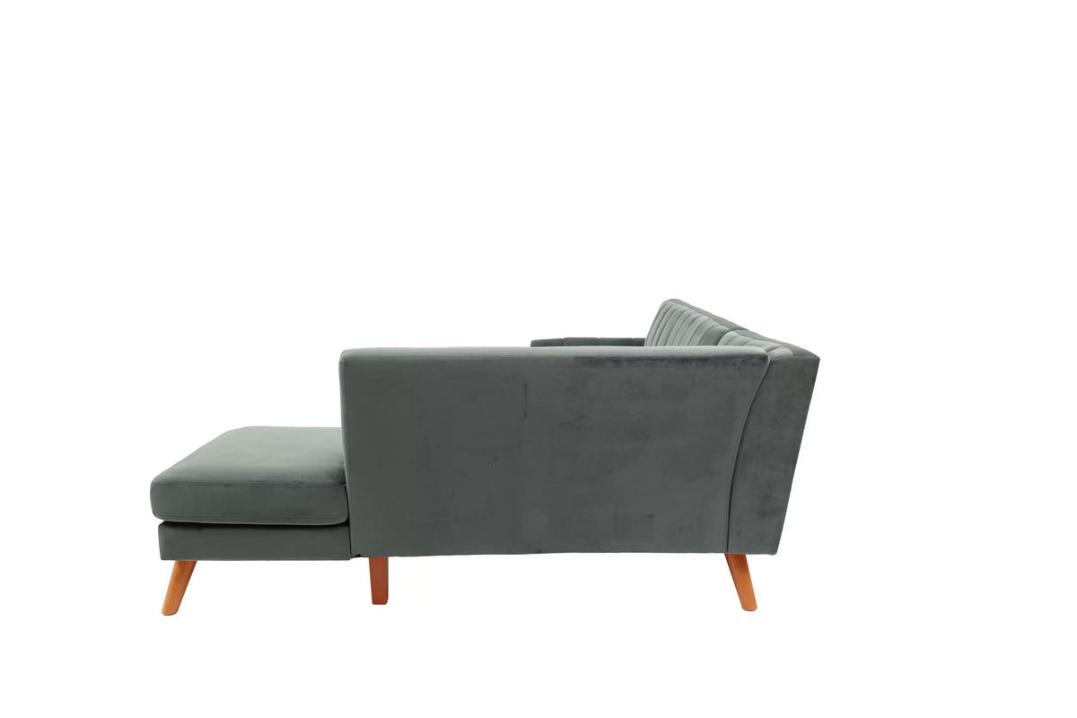 The Donnelly Dark Gray Sectional – 2 Piece