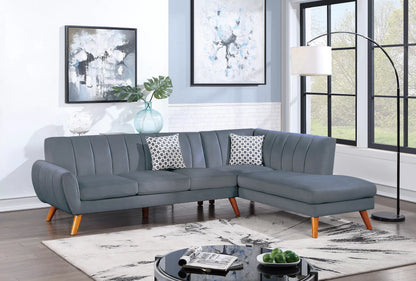 The Donnelly Dark Gray Sectional – 2 Piece