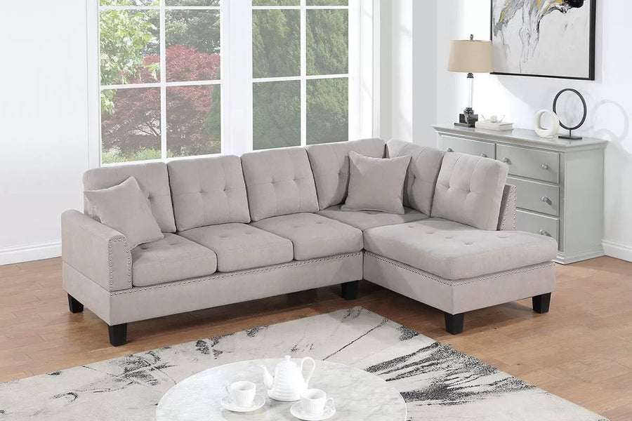 The Corbin Mushroom Sectional – 2 Piece
