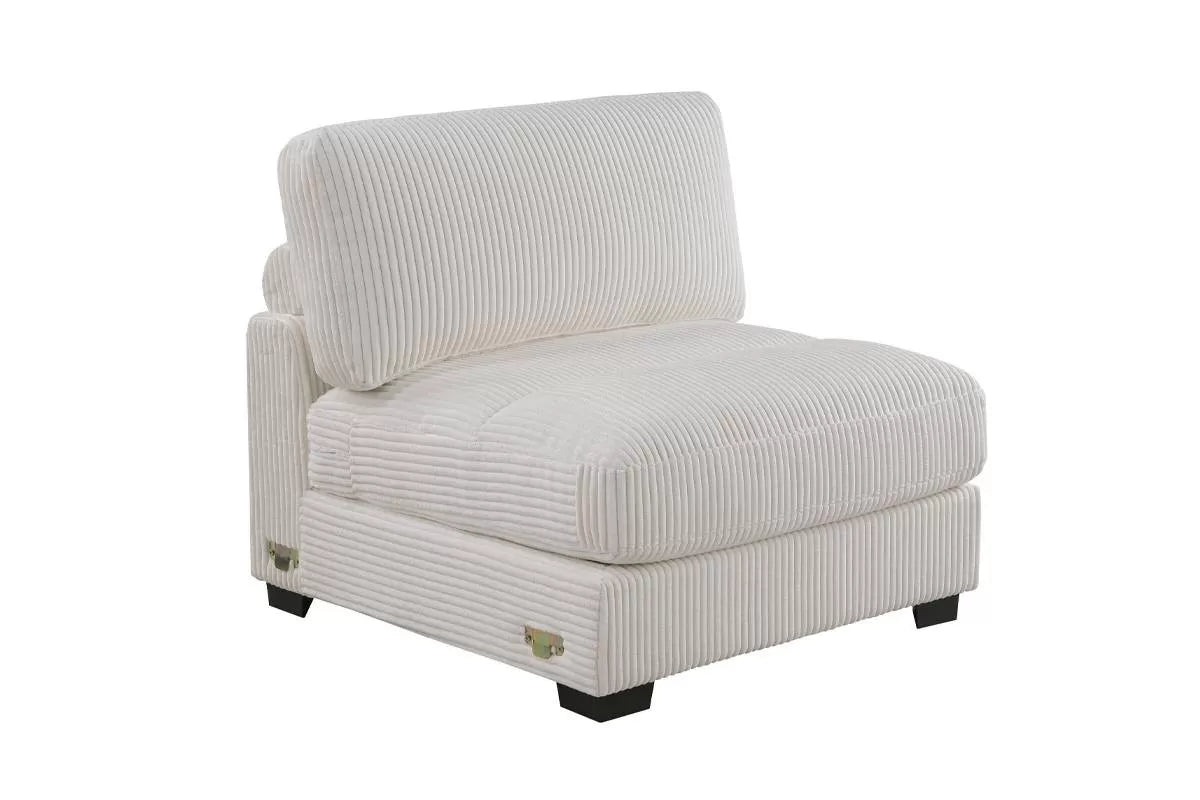 Summit beige armless chair individual piece