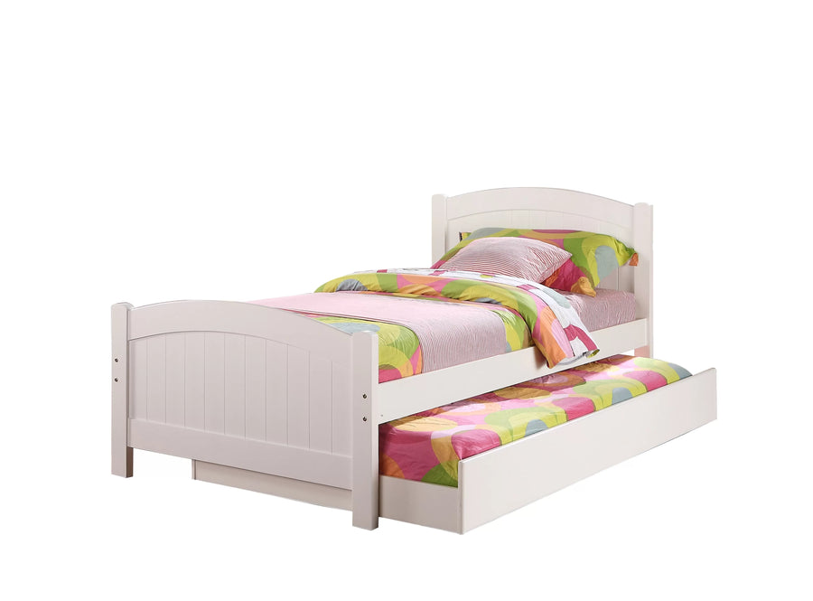 Cama Casper Twin Twin Blanco de Madera