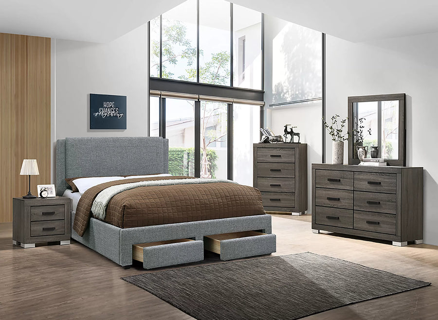 Cama Marsh Queen Claro Gris de Yute