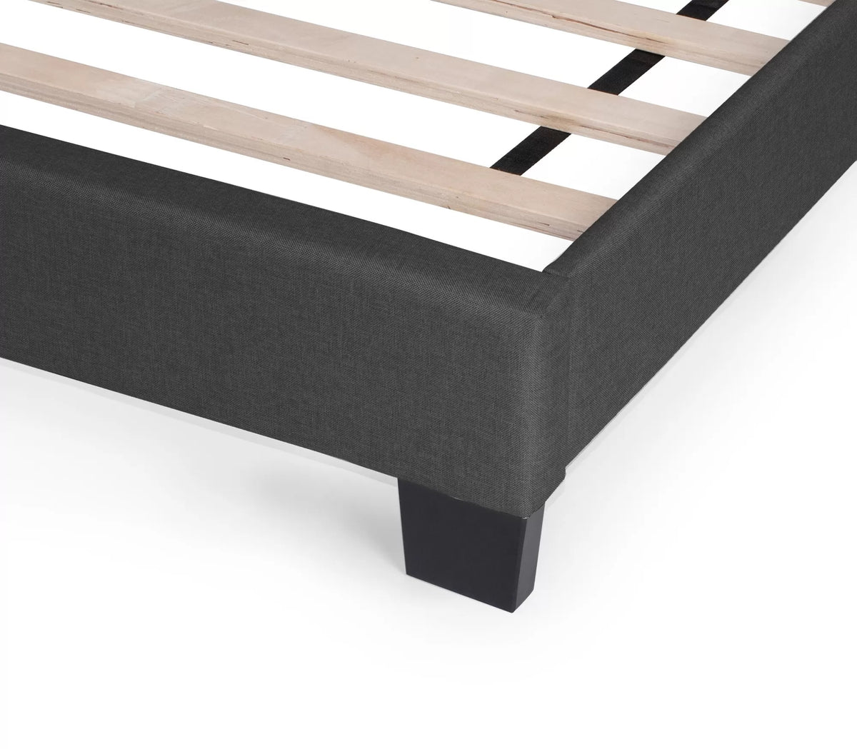 The Stanton Charcoal Polyfiber Twin Bed Frame, Nightstand & Chest – 3 Piece - view 3