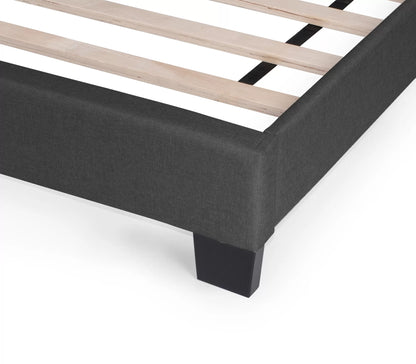 The Stanton Charcoal Polyfiber Twin Bed Frame, Nightstand & Chest – 3 Piece - view 3
