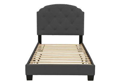 The Stanton Charcoal Polyfiber Twin Bed Frame, Nightstand & Chest – 3 Piece - view 2