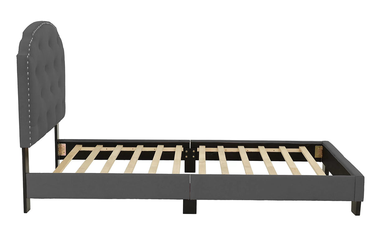 The Stanton Charcoal Polyfiber Twin Bed Frame, Nightstand & Chest – 3 Piece - view 5