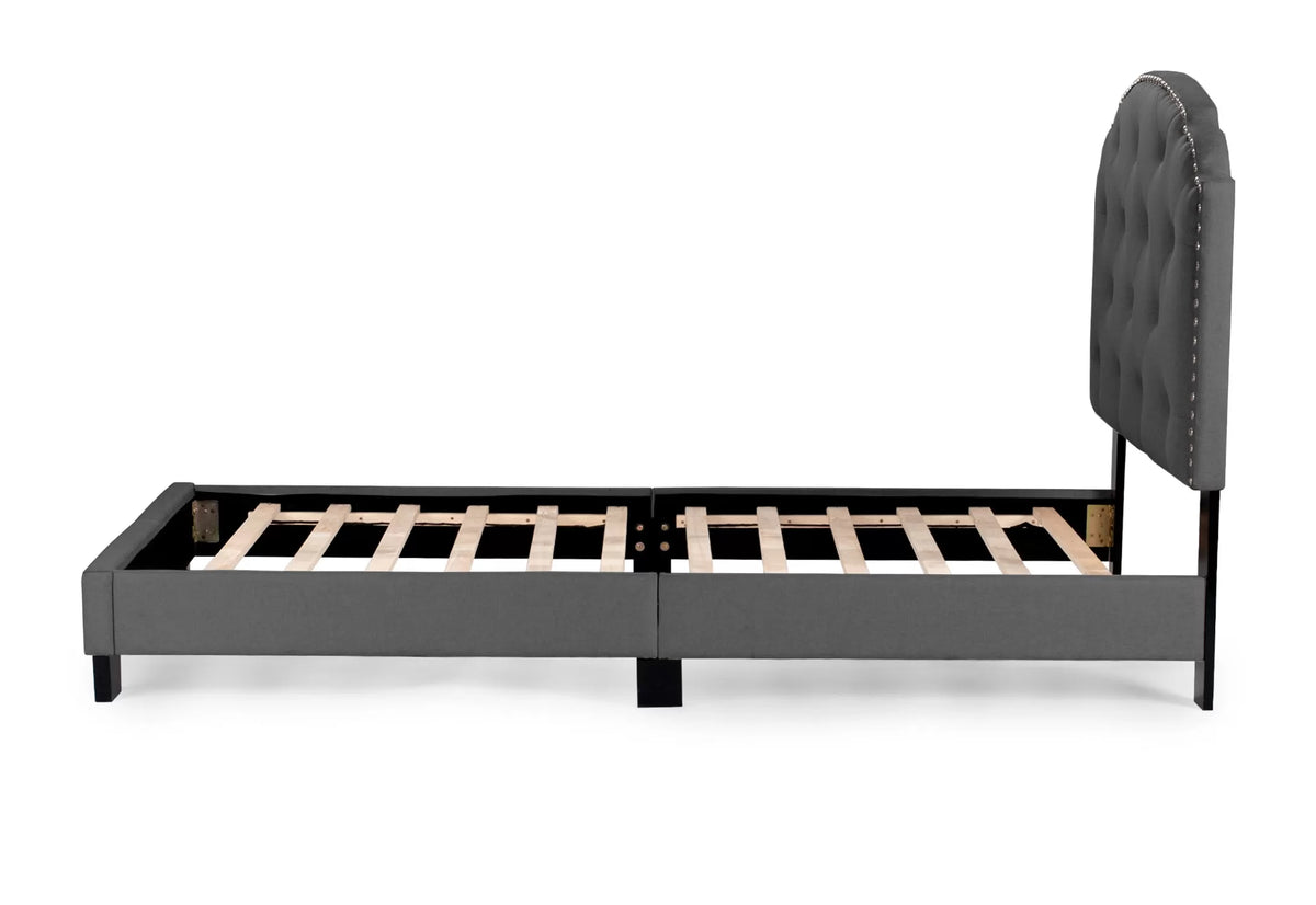 The Stanton Charcoal Polyfiber Twin Bed Frame, Nightstand & Chest – 3 Piece - view 8