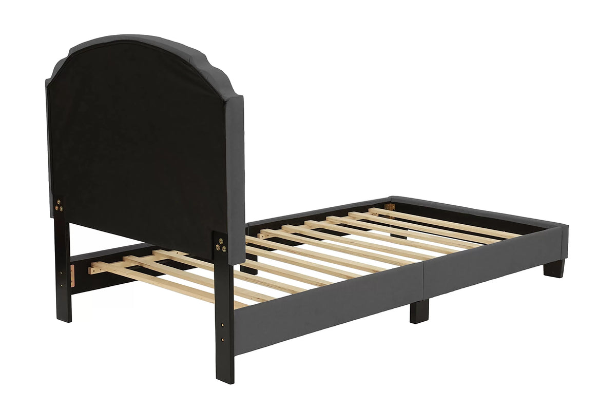 The Stanton Charcoal Polyfiber Twin Bed Frame, Nightstand & Chest – 3 Piece - view 9