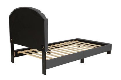The Stanton Charcoal Polyfiber Twin Bed Frame, Nightstand & Chest – 3 Piece - view 9
