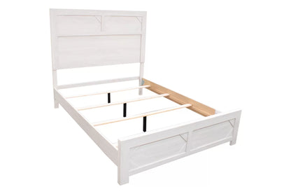 Eastern King Bed Frame – White Modern Farmhouse Design | F9626EK