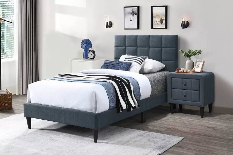 Cama Calloway Twin Carbón de Lino