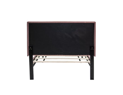 The Delaney Pink Linen Twin Bed Frame – Channel-Tufted - view 5