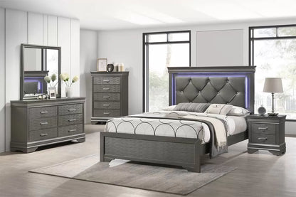 The Argent Eastern King 5-Piece Bedroom Set