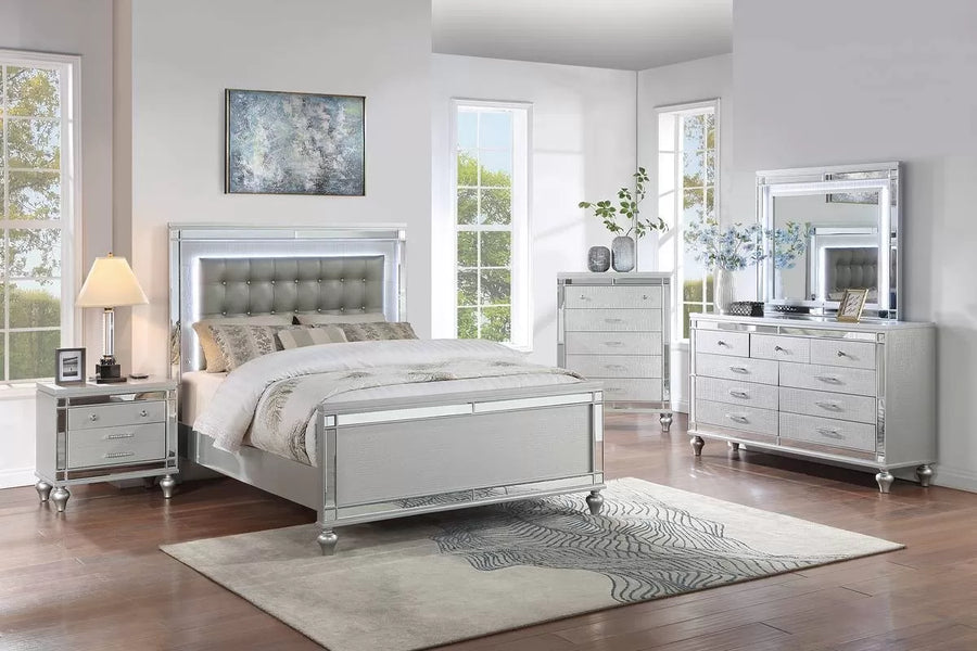 The Platina Eastern King 5-Piece Bedroom Set