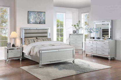 The Chrome Queen 5-Piece Bedroom Set