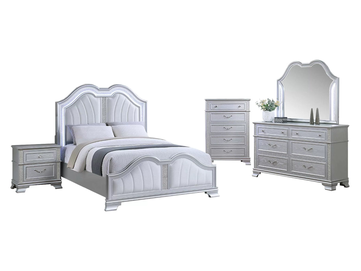 The Marina Eastern King LED Bed
