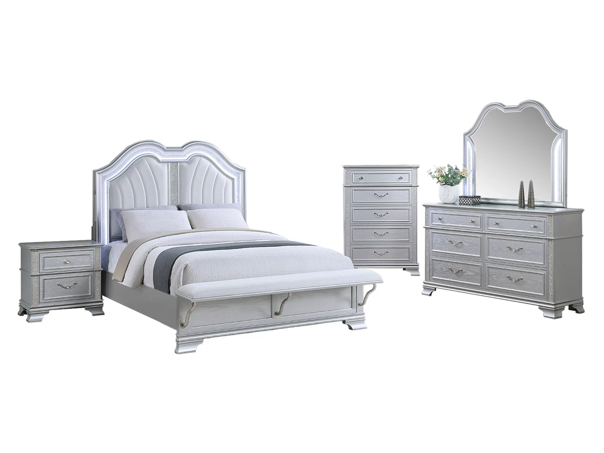 The Harbor Queen LED Bed