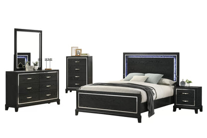 The Beacon Queen LED Bed with Charging Station