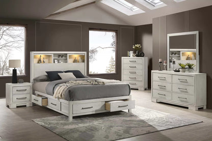 4-Drawer Chest – Antique White Modern Design | F5609