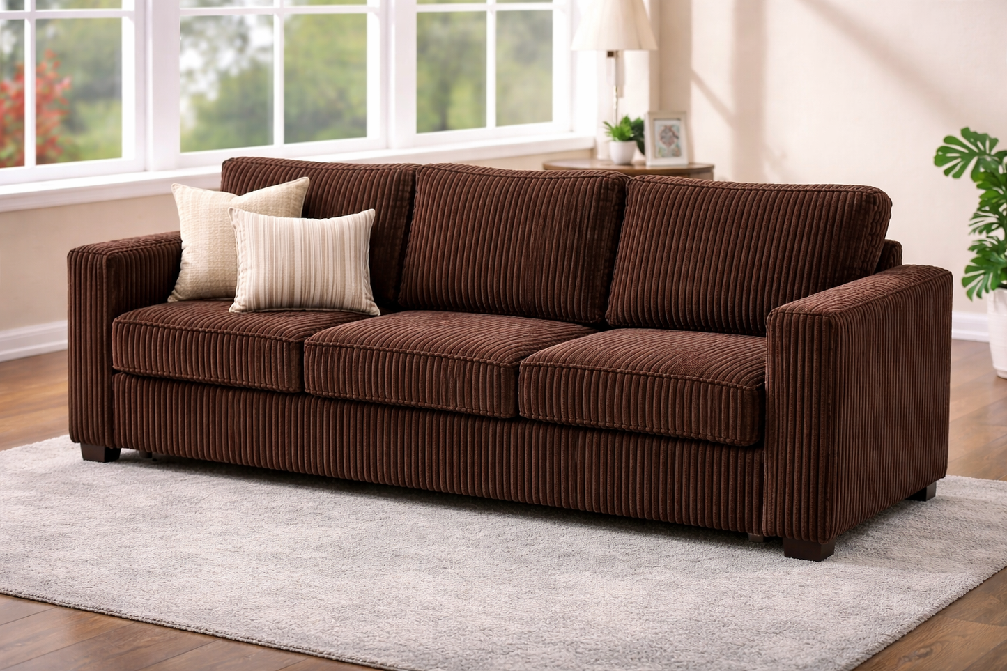 The Haven Coffee Brown Sofa Set – 2 Piece