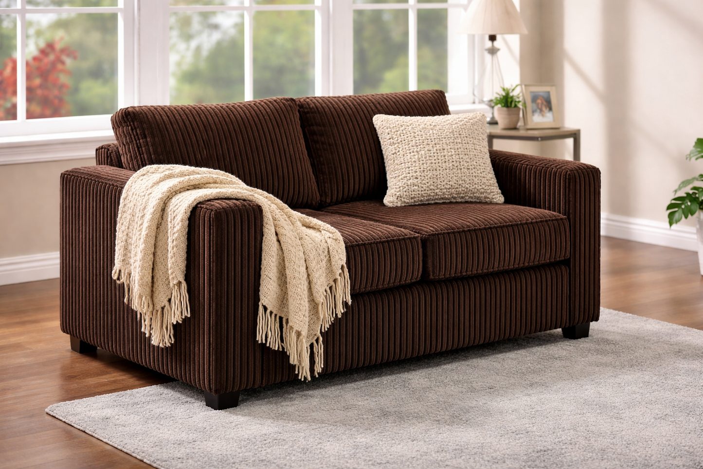 The Haven Coffee Brown Sofa Set – 2 Piece