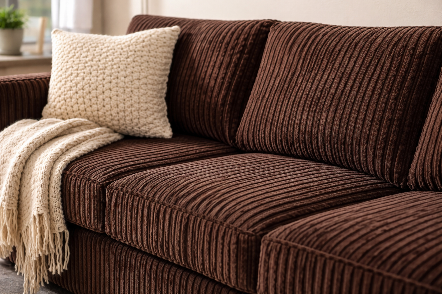The Haven Coffee Brown Sofa Set – 2 Piece