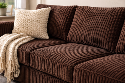 The Haven Coffee Brown Sofa Set – 2 Piece