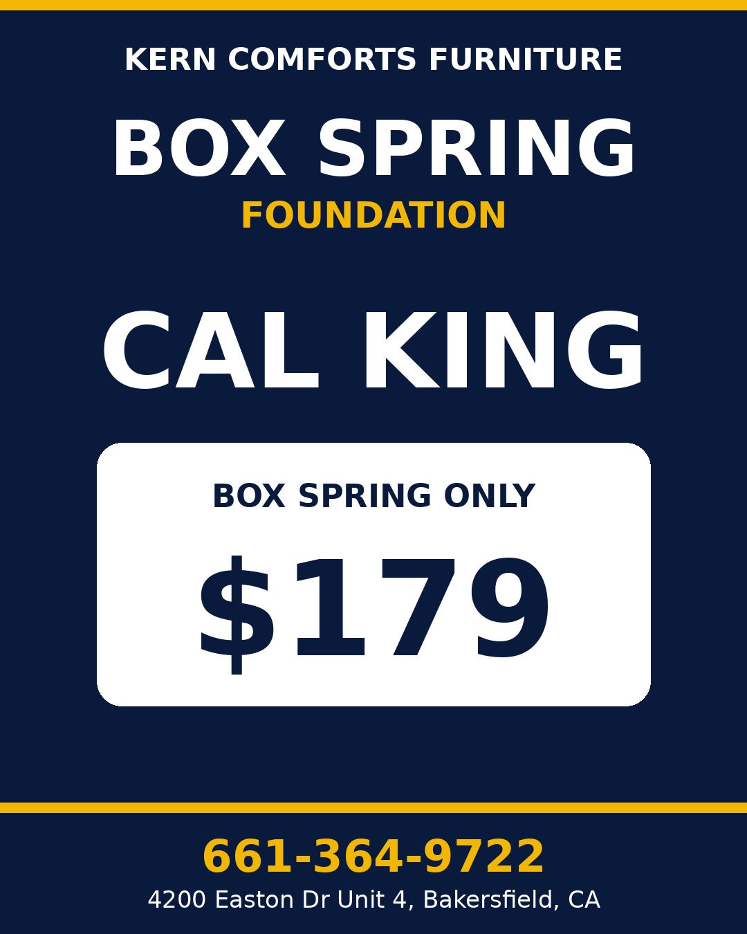Box Spring Only - Cal King - view 2