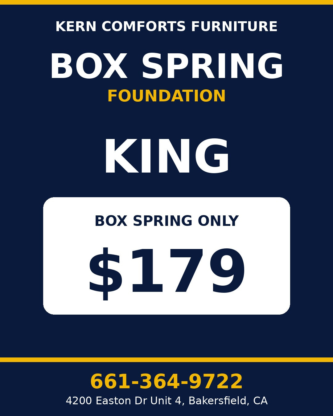 Box Spring Only - King - view 2