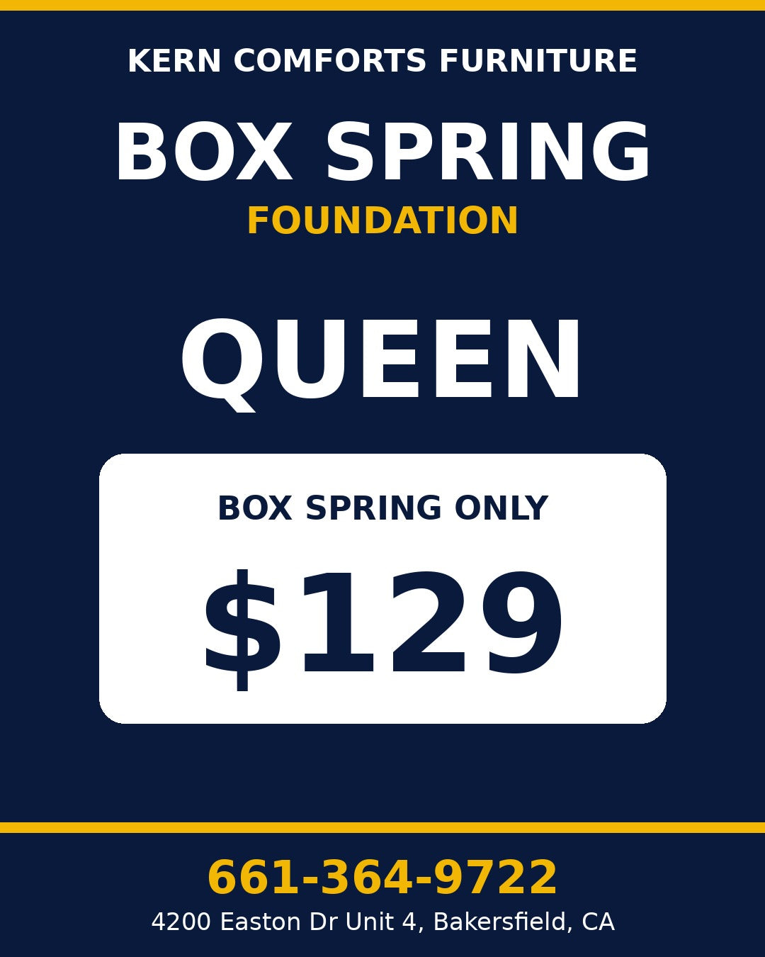 Box Spring Only - Queen - view 2