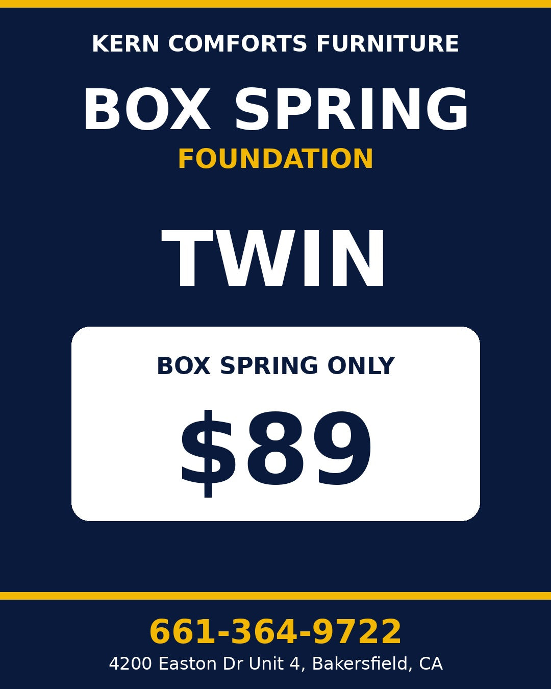 Box Spring Only - Twin - view 2