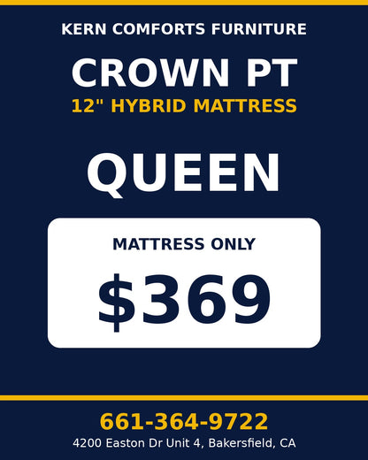Crown PT 12" Hybrid Mattress - Queen - view 2