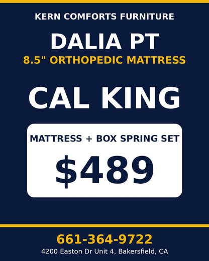 Dalia PT 8.5" Orthopedic Mattress + Box Spring Set - Cal King - view 2