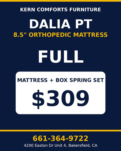 Dalia PT 8.5" Orthopedic Mattress + Box Spring Set - Full - view 2