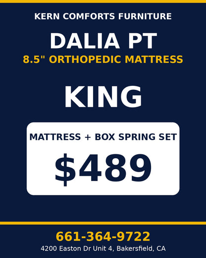 Dalia PT 8.5" Orthopedic Mattress + Box Spring Set - King - view 2