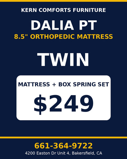 Dalia PT 8.5" Orthopedic Mattress + Box Spring Set - Twin - view 2