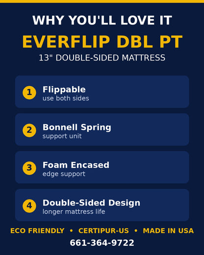 EverFlip DBL PT 13" Double-Sided Mattress - Full - view 3