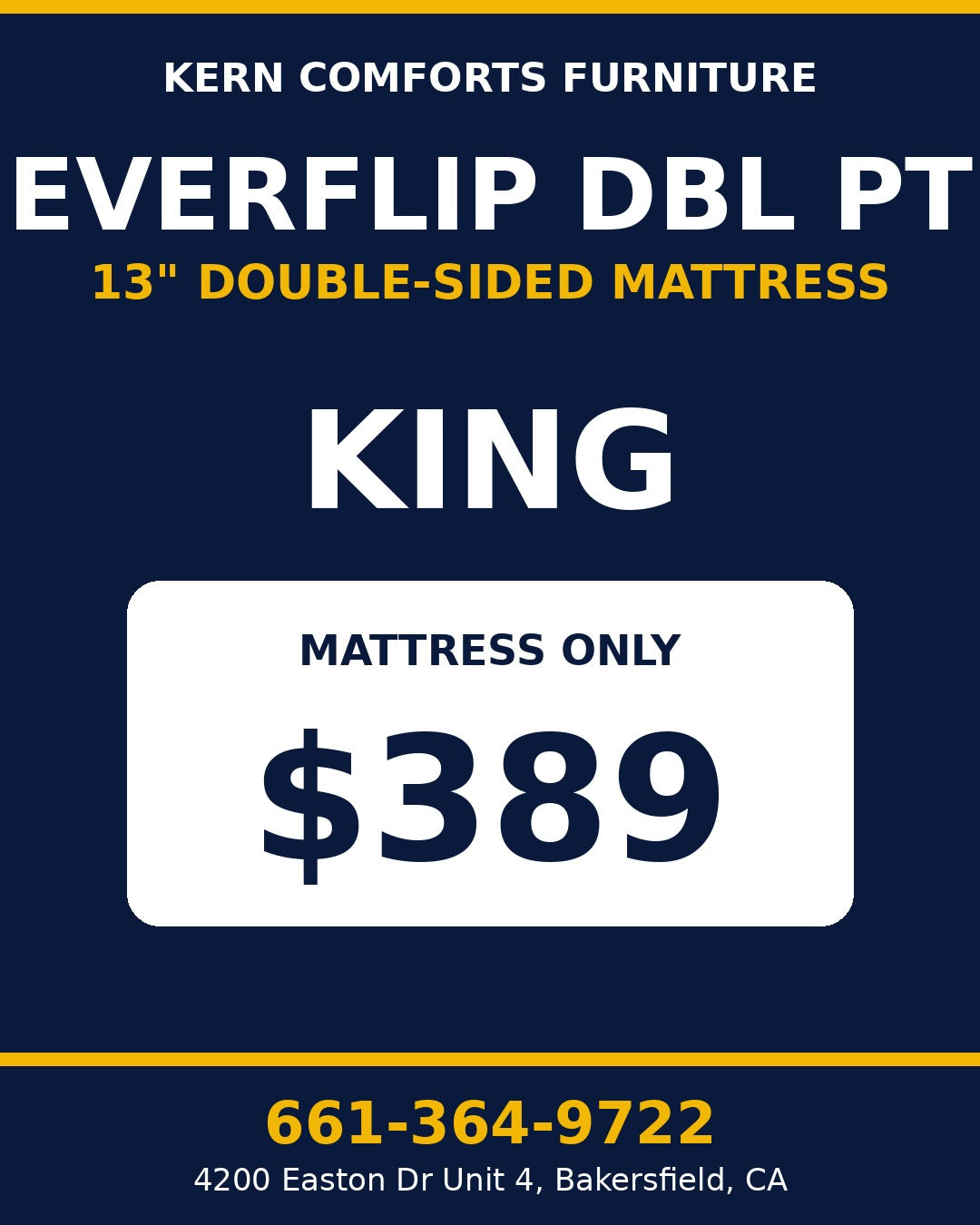 EverFlip DBL PT 13" Double-Sided Mattress - King - view 2