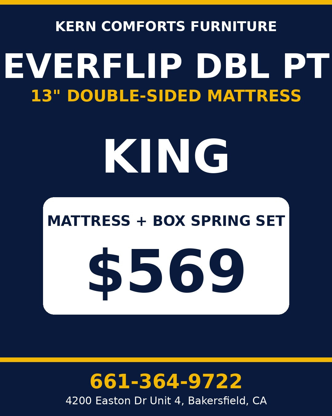 EverFlip DBL PT 13" Double-Sided Mattress + Box Spring Set - King - view 2